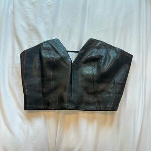 Los Angeles Atelier + & Other Stories Leather Corset Top
